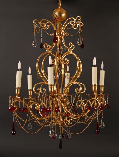 Lighting  - Baccarat, Orientalist Chandelier, France, circa 1890