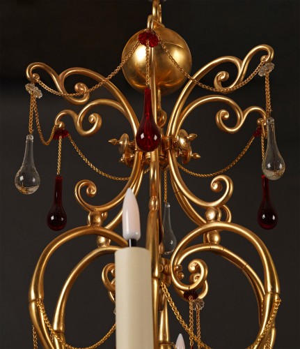 Baccarat, Orientalist Chandelier, France, circa 1890 - 