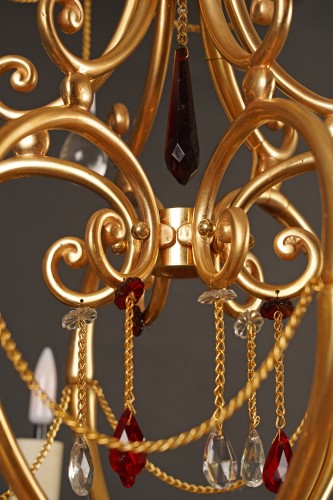  - Baccarat, Orientalist Chandelier, France, circa 1890