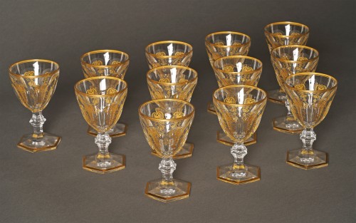 20th century - Baccarat, « Harcourt Empire » Glass Set, France Circa 1970