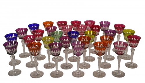 Baccarat, Service de verres Roemer « Piccadilly », France circa 1980