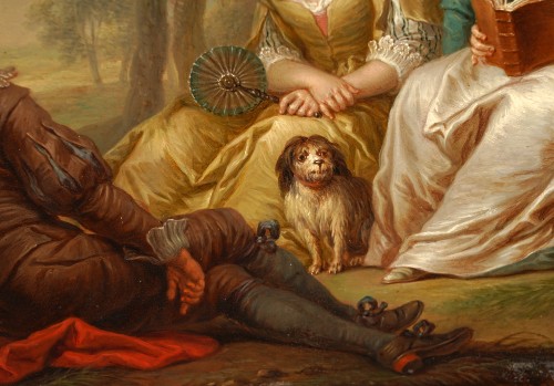 F.-C. Janneck, « La Première rencontre » « La Lecture », Autriche circa 1740 - 