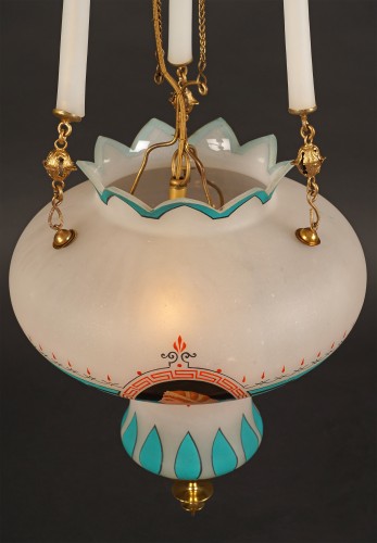 Neo-Greek Suspension, France Circa 1860, Attributed to Baccarat - 