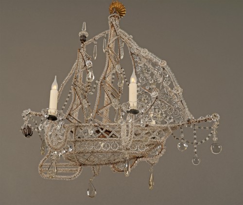 Lighting  - Baguès, « Nave » Chandelier, France 20th century