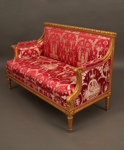 J.-B. III Lelarge, Louis XVI Salon Furniture, France Circa 1780  - Seating Style Louis XVI
