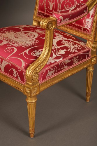 Antiquités - J.-B. III Lelarge, Louis XVI Salon Furniture, France Circa 1780 