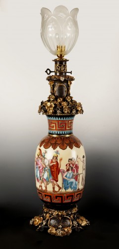 Paire de lampes Néo-grecque, France circa 1860 - Luminaires Style Napoléon III