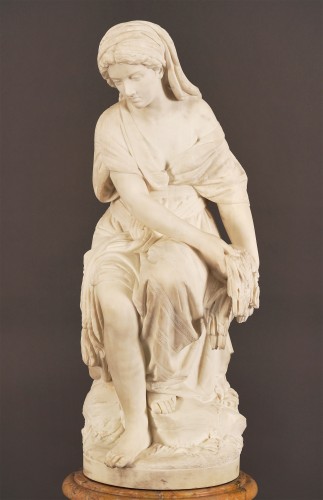 Ruth by G.B. Lombardi, Italy 1864 - Sculpture Style Napoléon III
