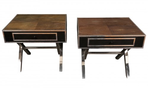 Andrew Martin, Pair of bedside tables, United Kingdom,Circa 1980