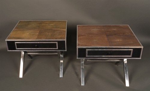 Andrew Martin, Pair of bedside tables, United Kingdom,Circa 1980 - 
