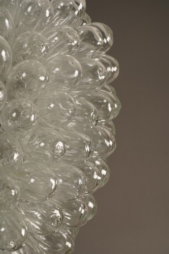 Suspension "Grappe de raisins" attribué à Murano,  Italie Circa 1970 - Luminaires Style 