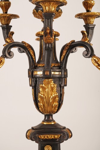 Paire de Torchères, France Circa 1890 attribué à Lacarriere Delatour & Cie - Tobogan Antiques