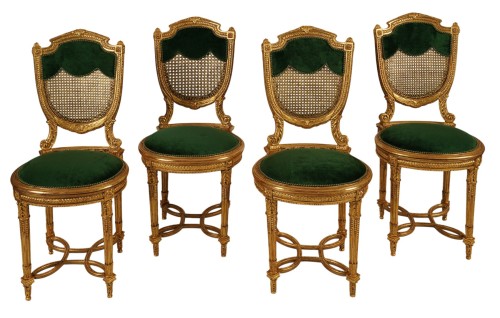 Set of Four Chairs attributed to G.-E. Lexcellent, France Circa 1880