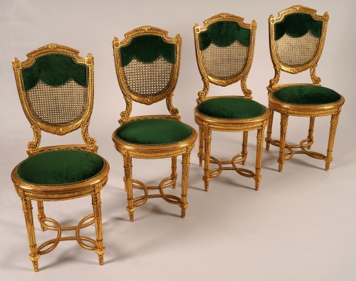 Set of Four Chairs attributed to G.-E. Lexcellent, France Circa 1880 - Seating Style Napoléon III