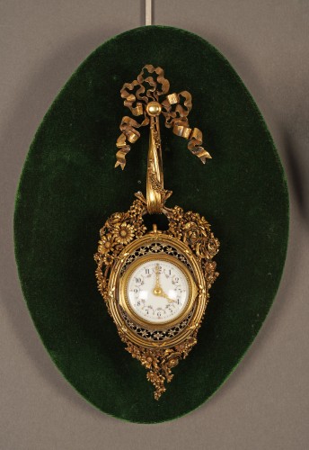 Gilt bronze Clock and Barometer Set, France Circa 1860 - Horology Style Napoléon III