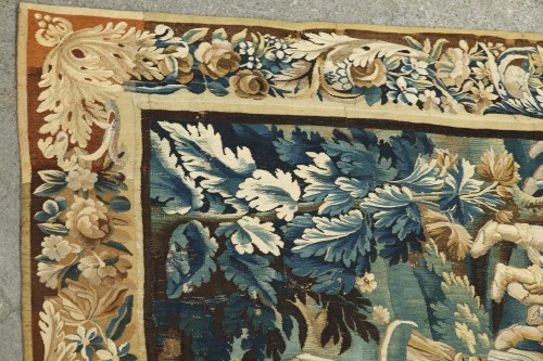 Antiquités - Tapisserie d'Aubusson "Le Banquet de Cléopâtre", France XVIIIe siècle