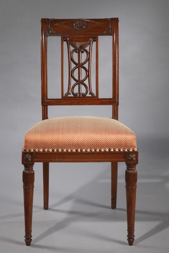 Fine Set of Six Chairs by JB Jacob, France Circa 1815 - Seating Style Empire