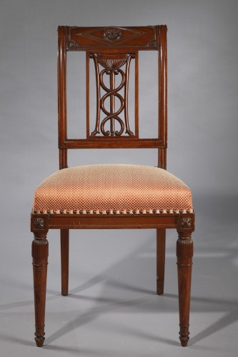 Belle suite de 6 Chaises, France circa 1815 - Sièges Style Empire