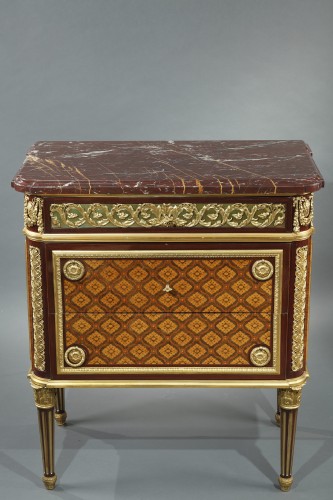 Pair of Louis XVI Style Commodes Attributed to Krieger, France, Circa 1880 - 