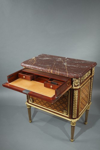 Antiquités - Paire de Commodes-écritoires attribuées à Krieger, France circa 1880