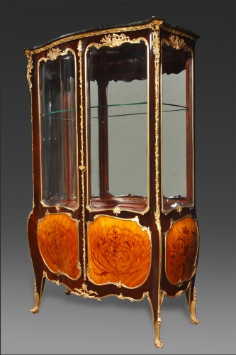 Vitrine attribuée à J.E. Zwiener et L. Messagé, France circa 1890 - Mobilier Style 