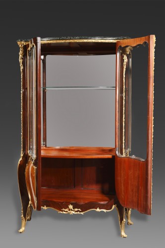 Furniture  - Vitrine Attributed to J.E. Zwiener and L. Messagé, France, Circa 1890