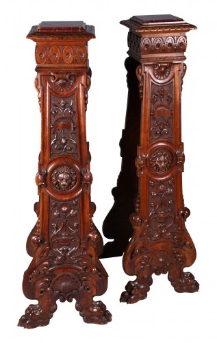  Pair of Neo-Renaissance Stands, France, Circa 1880