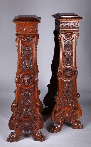  Pair of Neo-Renaissance Stands, France, Circa 1880 - Furniture Style 