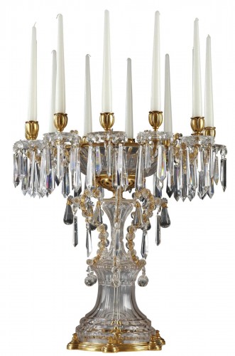 Crystal Centerpiece Attributed to Baccarat, France, Circa 1880