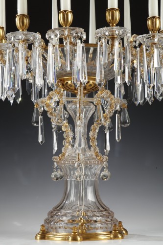  - Centre de table en cristal attribué à Baccarat, France circa 1880