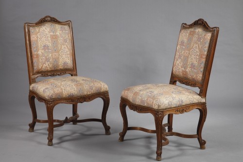 Seating  - Set of Eight Régence Style Seats, France, Late 19th Century