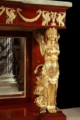 Furniture  - Rare Empire Style Console attributed to Krieger, France, Circa 1860