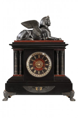 Neo-Egyptian Clock attributed to G.Servant, France Circa 1870