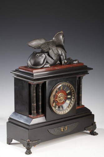Neo-Egyptian Clock attributed to G.Servant, France Circa 1870 - 