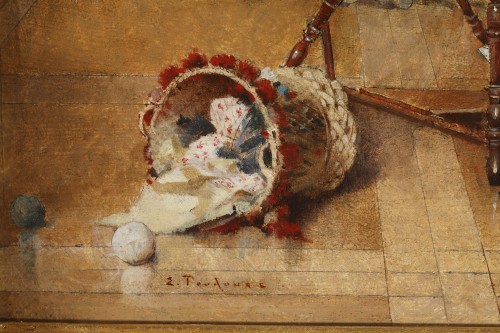 &quot;The Spinner&quot; signed E. Toudouze, France, Circa 1885 - 