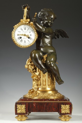 &quot;The Drummer Child&quot; Clock Set Signed Brulfer Paris, France circa 1880 - Horology Style 