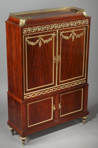 Antiquités - Louis XVI Style Cabinet Att. to P. Sormani, France circa 1870