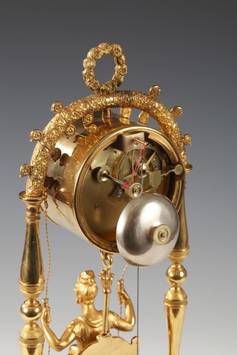 19th century - Ormolu Clock &quot;with a Swing&quot;, France Circa 1820