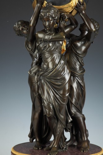 Horology  - &quot;The Three Graces&quot; Clock Attributed to H. Dasson, France, Circa 1880