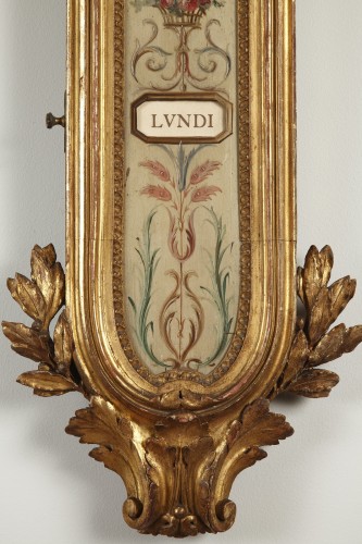 Decorative Objects  - Giltwood Thermometer &amp; Perpetual Calendar attr. to F. Linke, France, c.1880