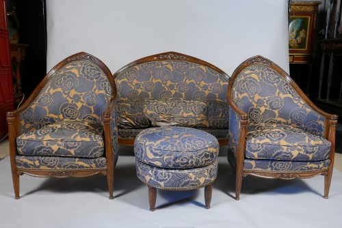 6 Pieces Salon set attr. to L. Jallot, France Circa 1925 - Seating Style Art Déco