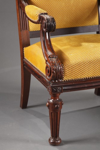 Napoléon III - Pair of Armchairs attributed to H.A. Fourdinois, France Circa 1870