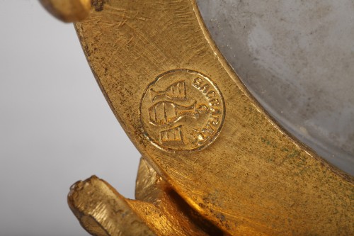 Antiquités -  Pair of &quot;Japonisme&quot; Baccarat Crystal &amp;Gilded Bronze Vases, France, c. 1880