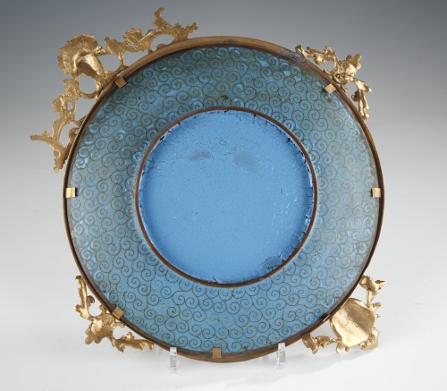 XIXe siècle - Paire de plats en émail cloisonné att. à A. Giroux, France circa 1880