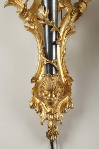 Antiquités - Paire d'appliques d'inspiration Louis XVI par Gagneau, France circa 1880