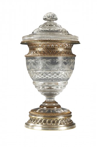 Crystal Sugar Bowl, France circa 1880