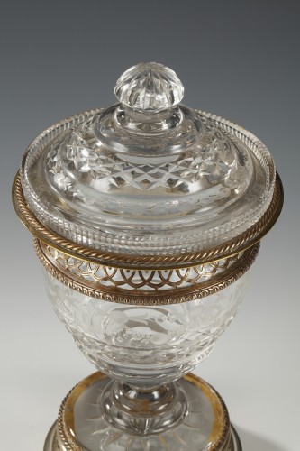 Crystal Sugar Bowl, France circa 1880 - Glass & Crystal Style 