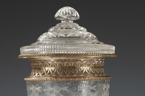 Glass & Crystal  - Crystal Sugar Bowl, France circa 1880