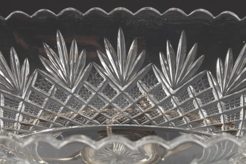 XIXe siècle - Centre de table en cristal taillé attr. à Baccarat, France circa 1870