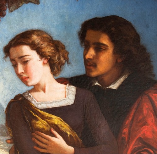 Paintings & Drawings  - Marcellin Desboutin (1823-1902), Paolo and Francesca, 1859